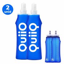 Garrafa Água Dobrável Silicone Squeeze Quiiq 2 Unidades Garrafa Água Dobrável Silicone Squeeze Quiiq 2 Unidades