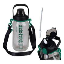 Garrafa Água Fitness Academia 1,6 Litros C Alça Canudo Mor suporte de celular Garrafa Água Fitness Academia 1,6 Litros C Alça Canudo Mor suporte de celular