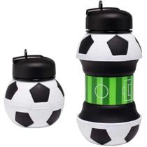 Garrafa Água Infantil Bola Dobrável 550ml Squeeze Retrátil com Alça Cor:Futebol Garrafa Água Infantil Bola Dobrável 550ml Squeeze Retrátil com Alça Cor:Futebol