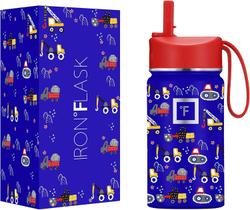 Garrafa água IRON FLASK Kids - 14 Oz, Inox Isolamento, Copo Viagem