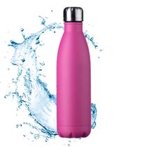 Garrafa Água Squeeze 350ml Térmica Inox Colorida Academia Escola Rosa