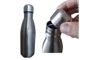 Garrafa Agua Squeeze Em Aço Inox 500 Ml Com Tampa Rosca