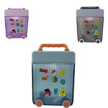 Garrafa Água Squeeze Infantil Mala De Viagem Adesivos 450ml Garrafa Água Squeeze Infantil Mala De Viagem Adesivos 450ml