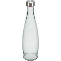GARRAFA ÁGUA SUCO LEITE HOME&CO VIDRO 970ML 32x9x9cm TRANSPARENTE COM TAMPA
