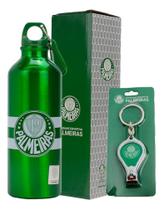 Garrafa Aluminio Palmeiras 500ml+ Chaveiro Cortador Oficial