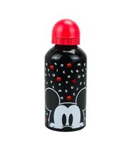 Garrafa Alumínio Preto Mickey 500ml Disney