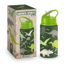 Garrafa aluminio sports 350ml - dinossauro
