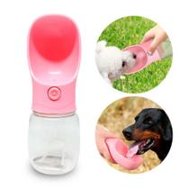 Garrafa Bebedouro Portátil 350ml para Pet Cão Gato Passeio Viagem