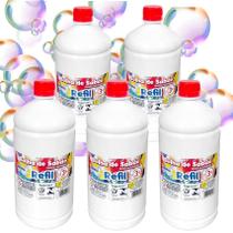 Garrafa Bolas de Sabão Refil 5 Litros Líquido p/ Brinquedos Lançadores de Bolhas Garrafa Bolas de Sabão Refil 5 Litros Líquido p/ Brinquedos Lançadores de Bolhas