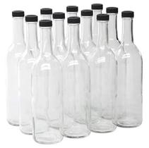 Garrafa Bordeaux North Mountain Supply 750ml Vidro Transparente Caixa com 12