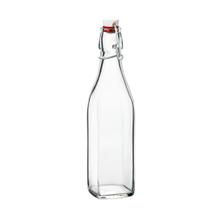 Garrafa Bormioli Rocco Swing Clear Glass 500ml, lavável na máquina de lavar louça Garrafa Bormioli Rocco Swing Clear Glass 500ml, lavável na máquina de lavar louça