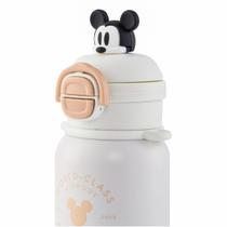 Garrafa Branca Mickey Mouse Resistente Passeio Escola Infantil Menino Disney 550ml