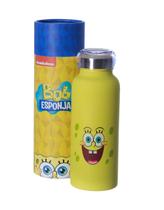 Garrafa Bubble Bob Esponja 500ml Squeeze Água Térmica Inox