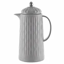 Garrafa Bule Termica 1L Vet Line Cinza Cafe Cha Com Vedaçao E Alça Ergonomica - Mimo Style