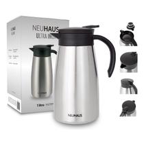 Garrafa Bule Térmica Neuhaus Prata Café Chá 1000ml Ultra Inox