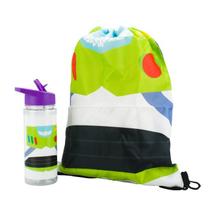 Garrafa buzz lightyear toy story 450ml mochila tipo saco 30x43cm - disney Garrafa buzz lightyear toy story 450ml mochila tipo saco 30x43cm - disney