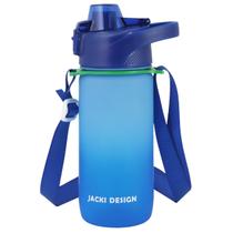 Garrafa C/ Tampa de Água 550ml Suco Esportiva Academia Alça Plástico Academia Trilha Camping