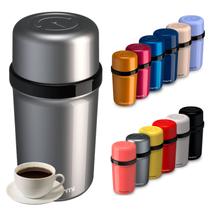 Garrafa Café Térmica Fano 250ml Prata Cozinha Campo Viagem