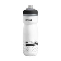Garrafa CamelBak de 620ml com válvula exclusiva Jet Valve a prova de vazamento e trava de segurança Podium Chill Branco