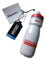 Garrafa camelbak podium chill 620ml branco/vermelho