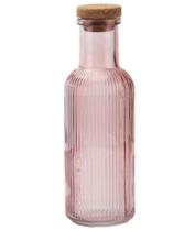 Garrafa Canelada Grace 1L com Tampa de Rolha Elegante paras Escritorio