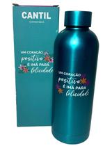 Garrafa Cantil Metal Motivacional Coração Positivo 550ml Um Coração Positivo É Imã Para A Felicidade Zona Criativa Garrafa Cantil Metal Motivacional Coração Positivo 550ml Um Coração Positivo É Imã Para A Felicidade Zona Criativa