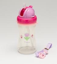 Garrafa Canudo Alça 340ml Twibex Bebê Infantil Facil Uso Confortável Seguro Silicone