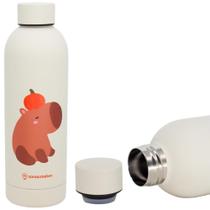 Garrafa Capivara Papivarando Térmica 6 Horas Quente Gelada 600ml - Zona Criativa