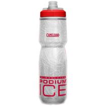 Garrafa Caramanhola Camelbak Podium Ice Cinza Vermelho 620ml