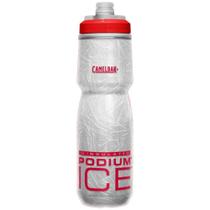 Garrafa Caramanhola Camelbak Podium Ice Cinza Vermelho 620ml