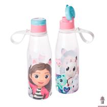 Garrafa Casa Mágica da Gabby com Tampa e Alça 530ml