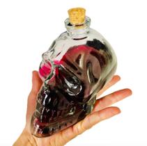 Garrafa Caveira Crânio Vidro Whisky Vodka Pinga Licor Drinks