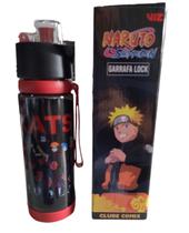 Garrafa Clic Lock Akatsuki Naruto 600ml Com Alça Clube Comix