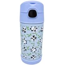 Garrafa Click c/ Canudo 300ml Panda - Zona Criativa