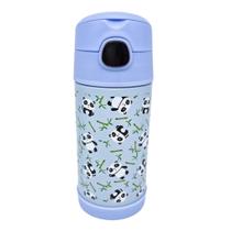 Garrafa Click Com Canudo 300ml Panda