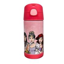 Garrafa Click Com Canudo 300ml Princesas Garrafa Click Com Canudo 300ml Princesas
