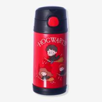 Garrafa click com canudo wizarding world harry potter hogwarts 300ml
