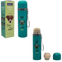 Garrafa Color Estampa Pet Inox 480ml - Verde