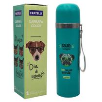 Garrafa Color Estampa Pet Inox 480ml - Verde