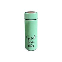 Garrafa Color Trends Vidro 400ML Frases Verde - Wincy