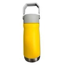 Garrafa Com Alça E Bico 550ml Aço Inox Branca Super Vedação Garrafa Com Alça E Bico 550ml Aço Inox Branca Super Vedação