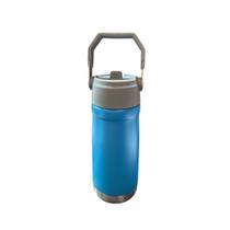 Garrafa Com Alça E Bico 550ml Aço Inox Branca Super Vedação Garrafa Com Alça E Bico 550ml Aço Inox Branca Super Vedação