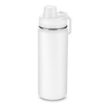 Garrafa com Alça e Bico 780ml em Aço Inox Branca - Desembrulha Garrafa com Alça e Bico 780ml em Aço Inox Branca - Desembrulha