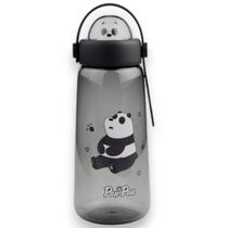 Garrafa com Alça We Bare Bears Panda Miniso Oficial BPA FREE