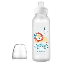 Garrafa com canudinho Dr. Brown's Milestones Narrow 250 ml com Lion 6m+