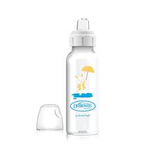 Garrafa com canudinho Dr. Brown's Milestones Narrow 250 ml de silicone 6m+
