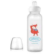 Garrafa com canudinho Dr. Brown's Milestones Narrow 250 ml de silicone 6m+