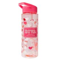 Garrafa com canudo 700ml diva college 35965