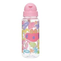 Garrafa Com Canudo Lilica Ripilica Florescer Rosa - Pacific