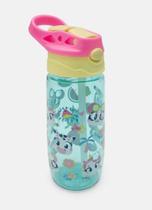 Garrafa com Canudo Menina Multibichos Puket Garrafa com Canudo Menina Multibichos Puket